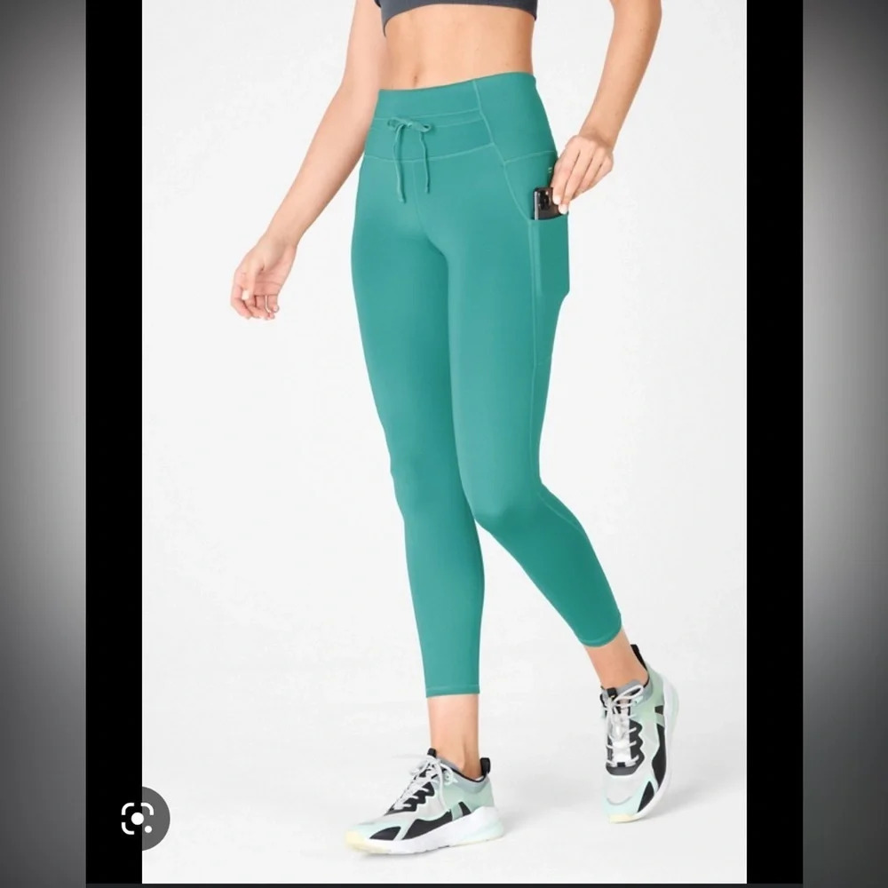 FABLETICS TEAL HIGH WAISTED ULTRA COOL LEGGINGS